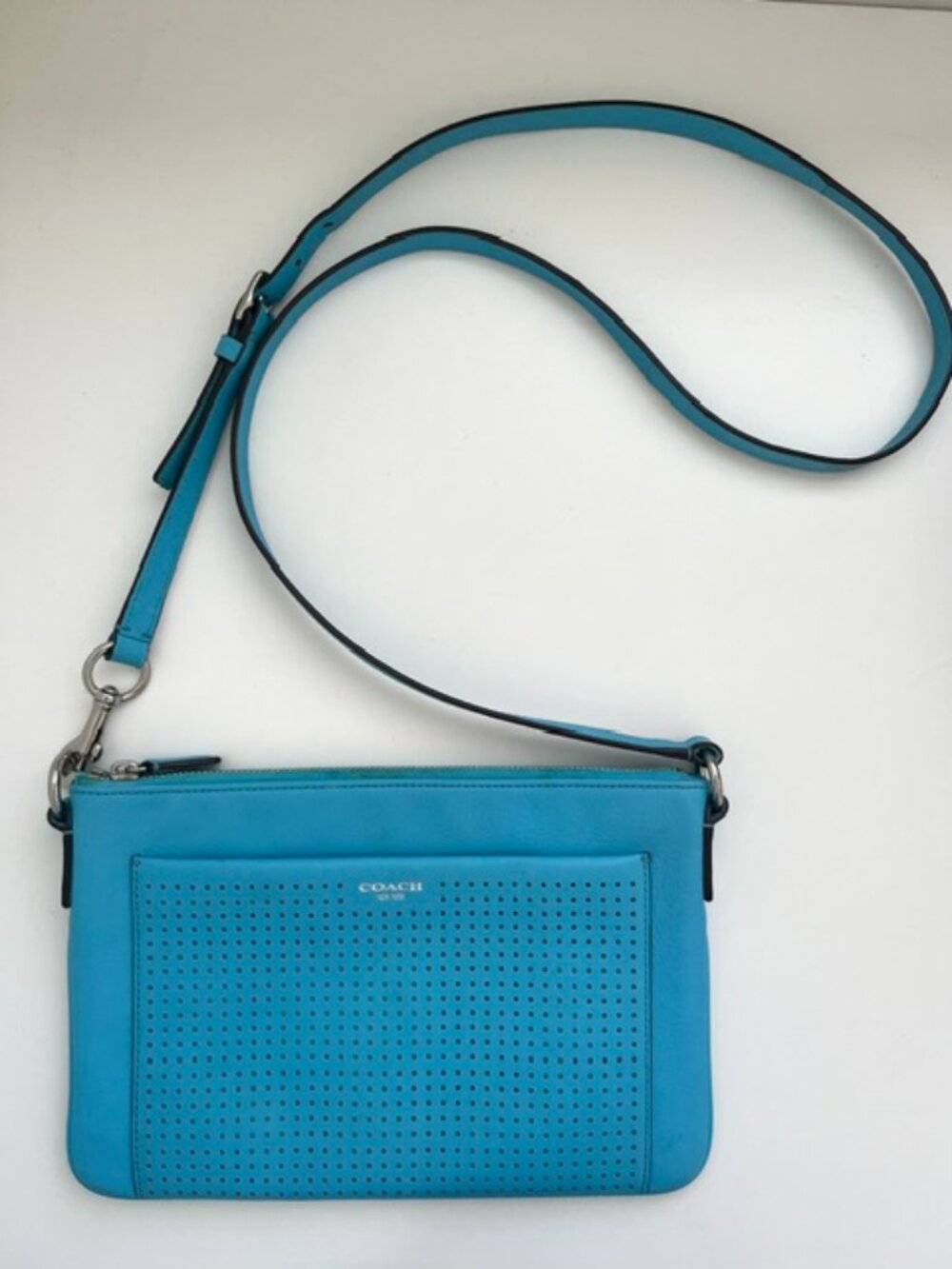 Coach Legacy Perforated East West Swingpack (Style 48979)